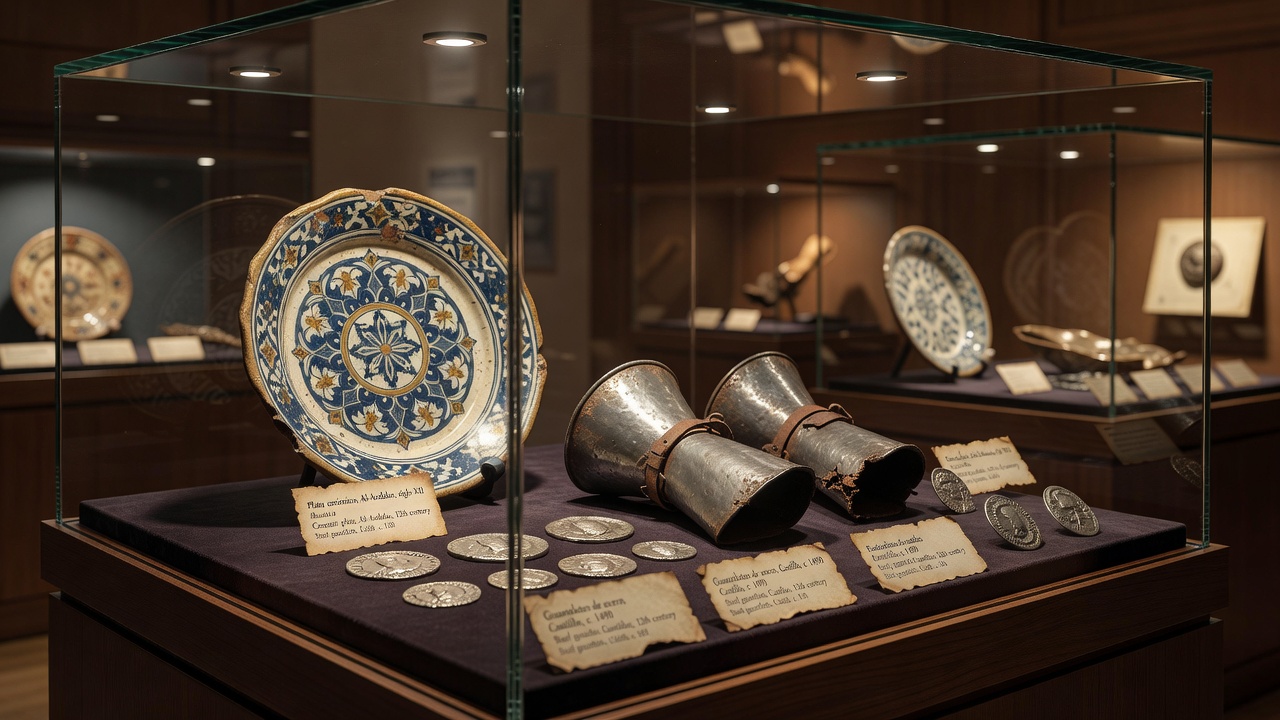 Piezas arqueológicas romanas y medievales en la exposición Las Raíces del Tiempo