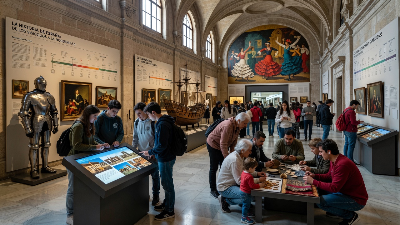Cartografía histórica y testimonios en exposición sobre identidad española